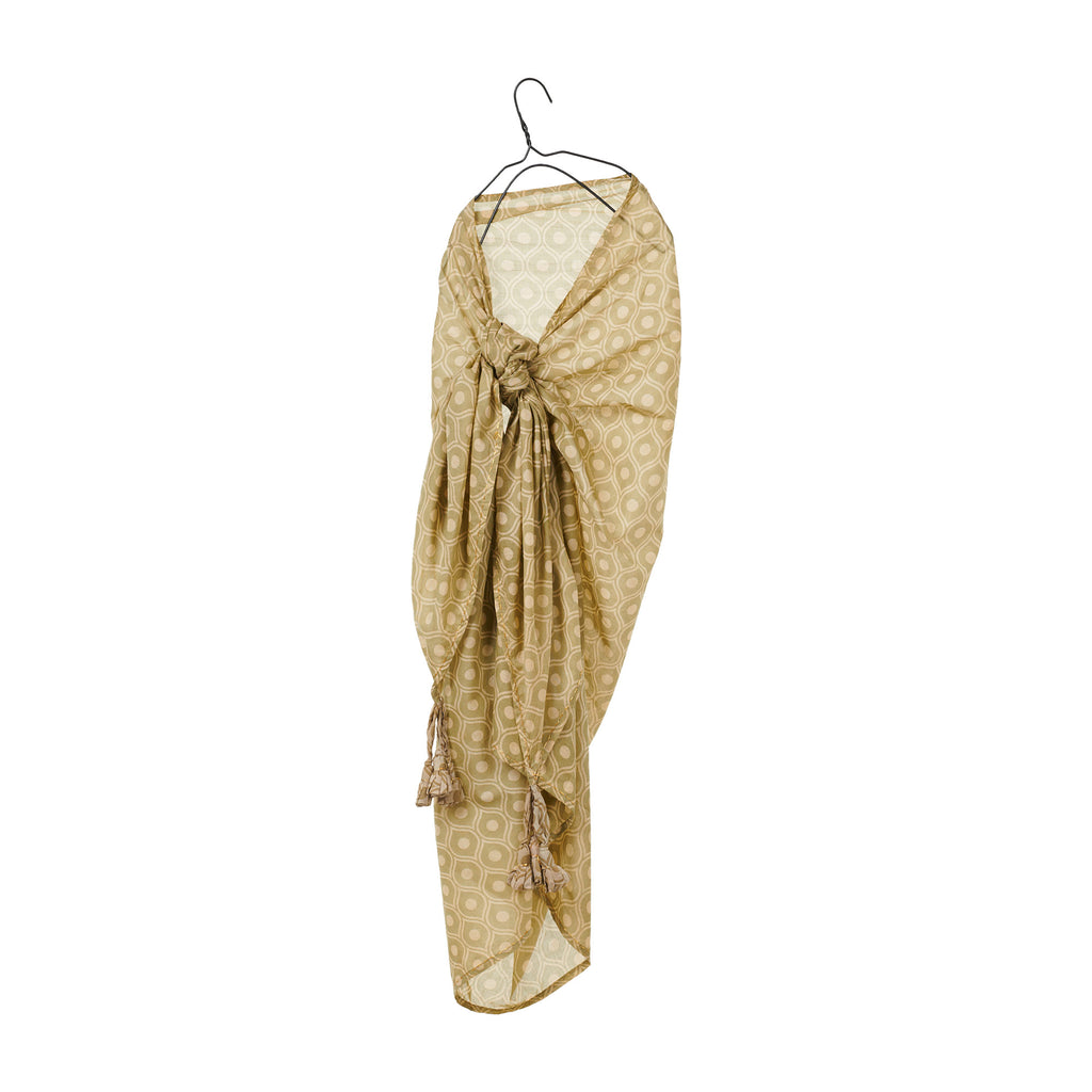 Printed Pareo - Eye Mustard