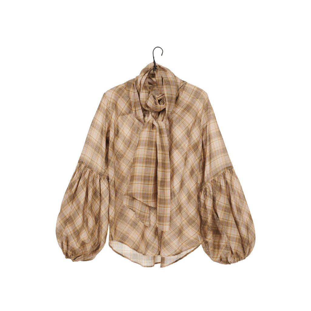 choix-future-primitive-zadie-shirt-camel-plaid