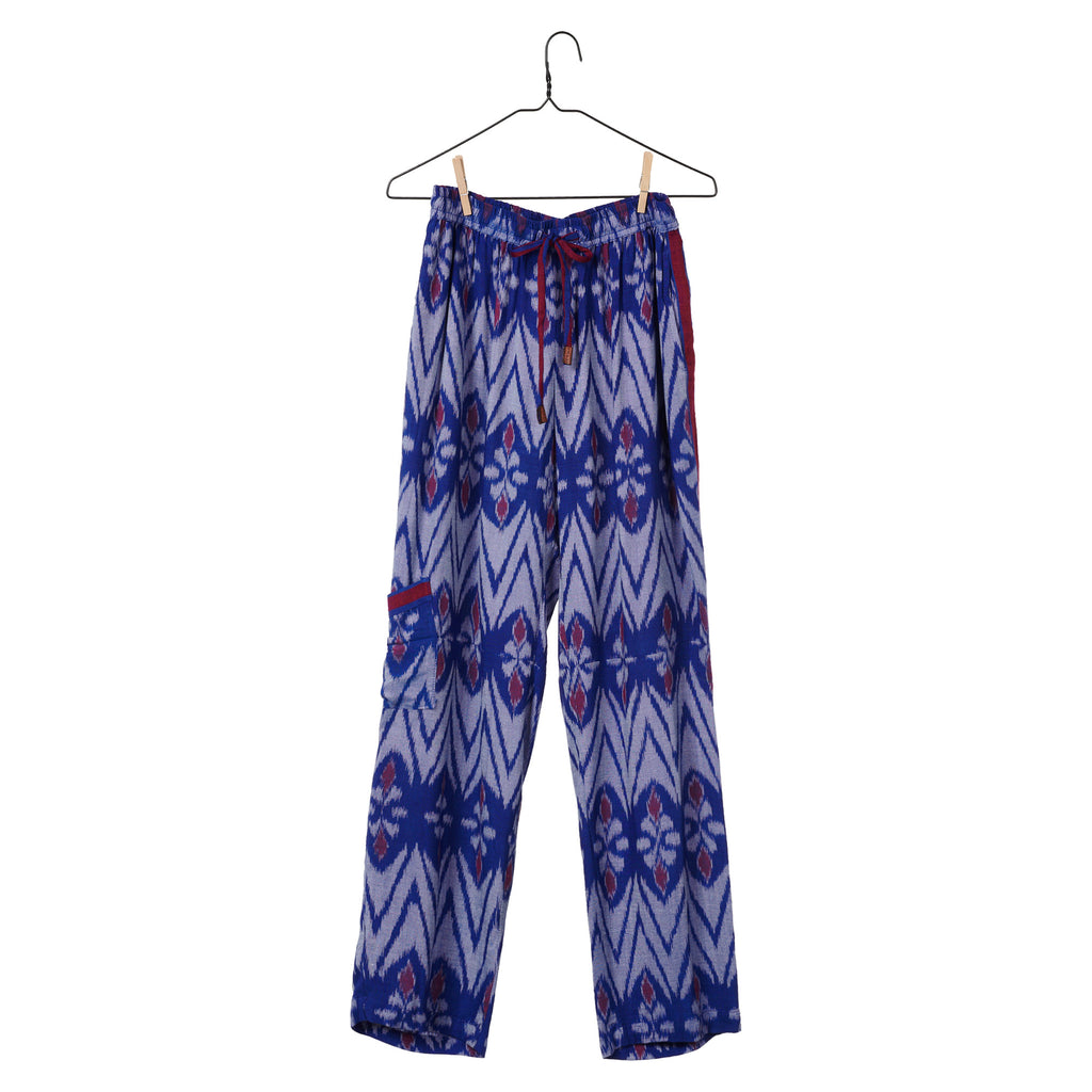 Ikat Pant - Electrical Blue