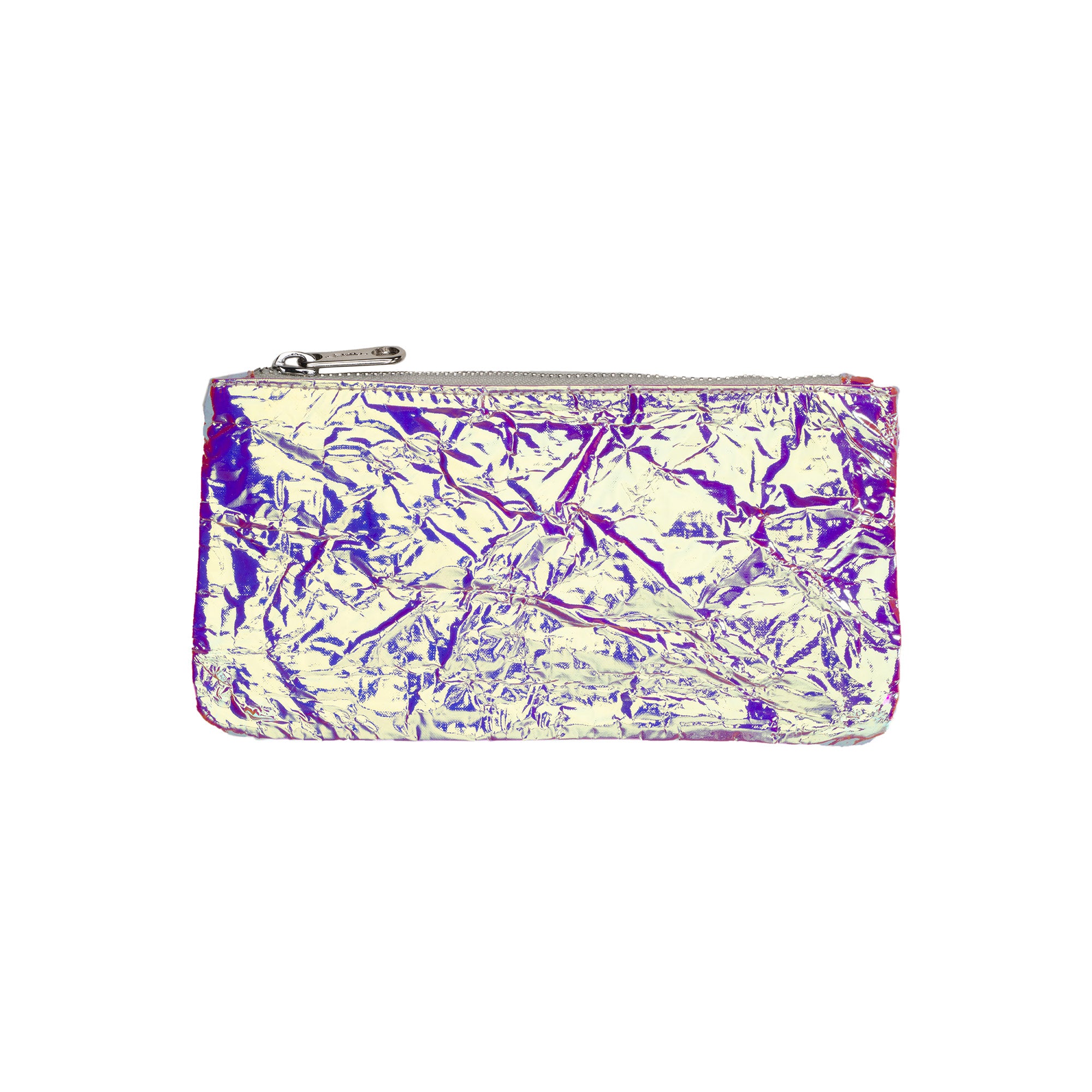 Iridescent Small Foil Pouch - Pink