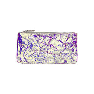 Iridescent Small Foil Pouch - Pink