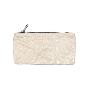 Leather Embellished Small Pouch - Panna #1